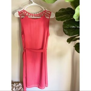 Pink sleeveless dress. Size L.